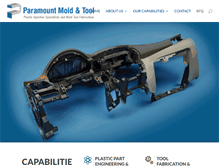 Tablet Screenshot of paramountmold.com